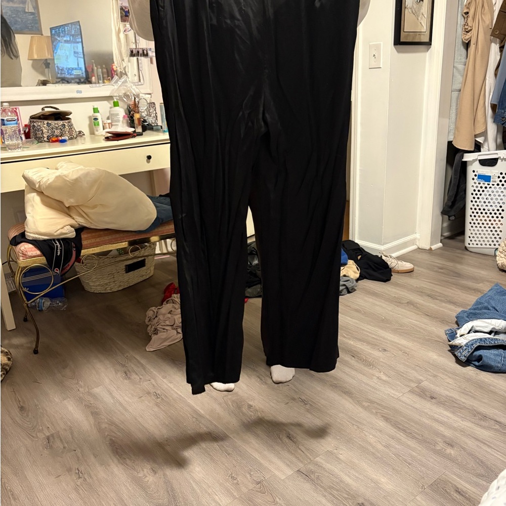 Black Wide-Leg Pants